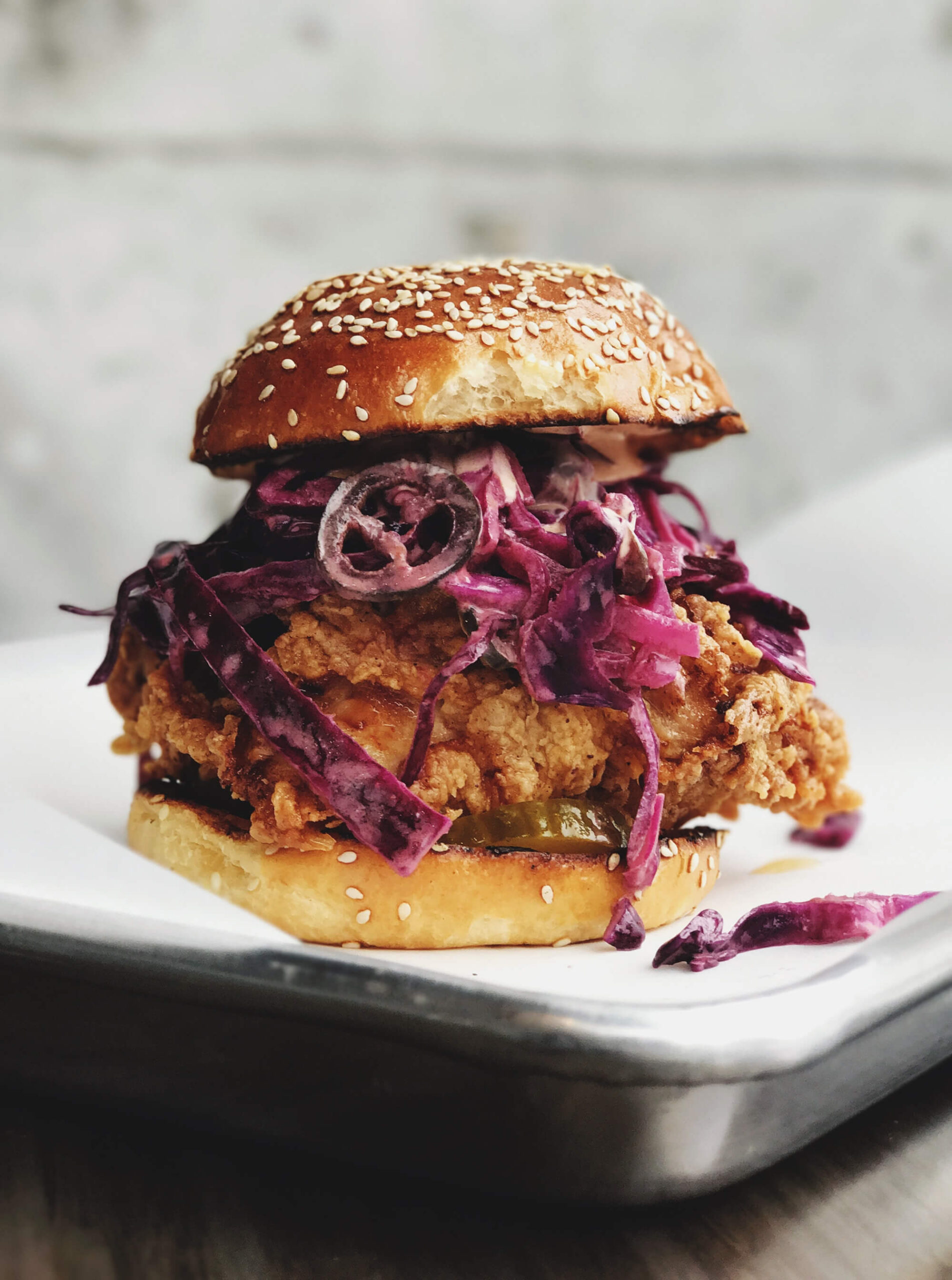 Ultra black bean and onion chicken mini burgers – PhoMo Vietnamese Kitchen