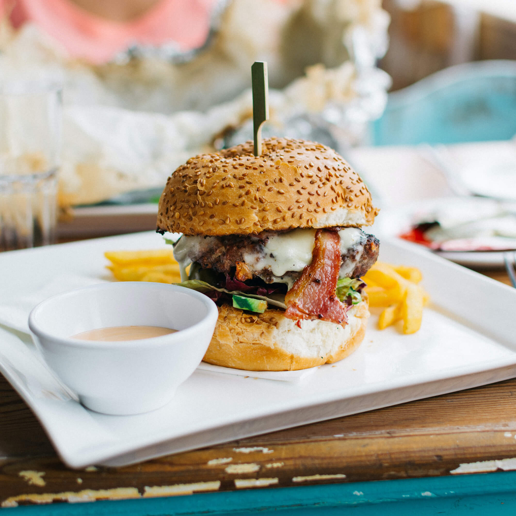 Steak beef burger with tarragon mayonnaise – PhoMo Vietnamese Kitchen